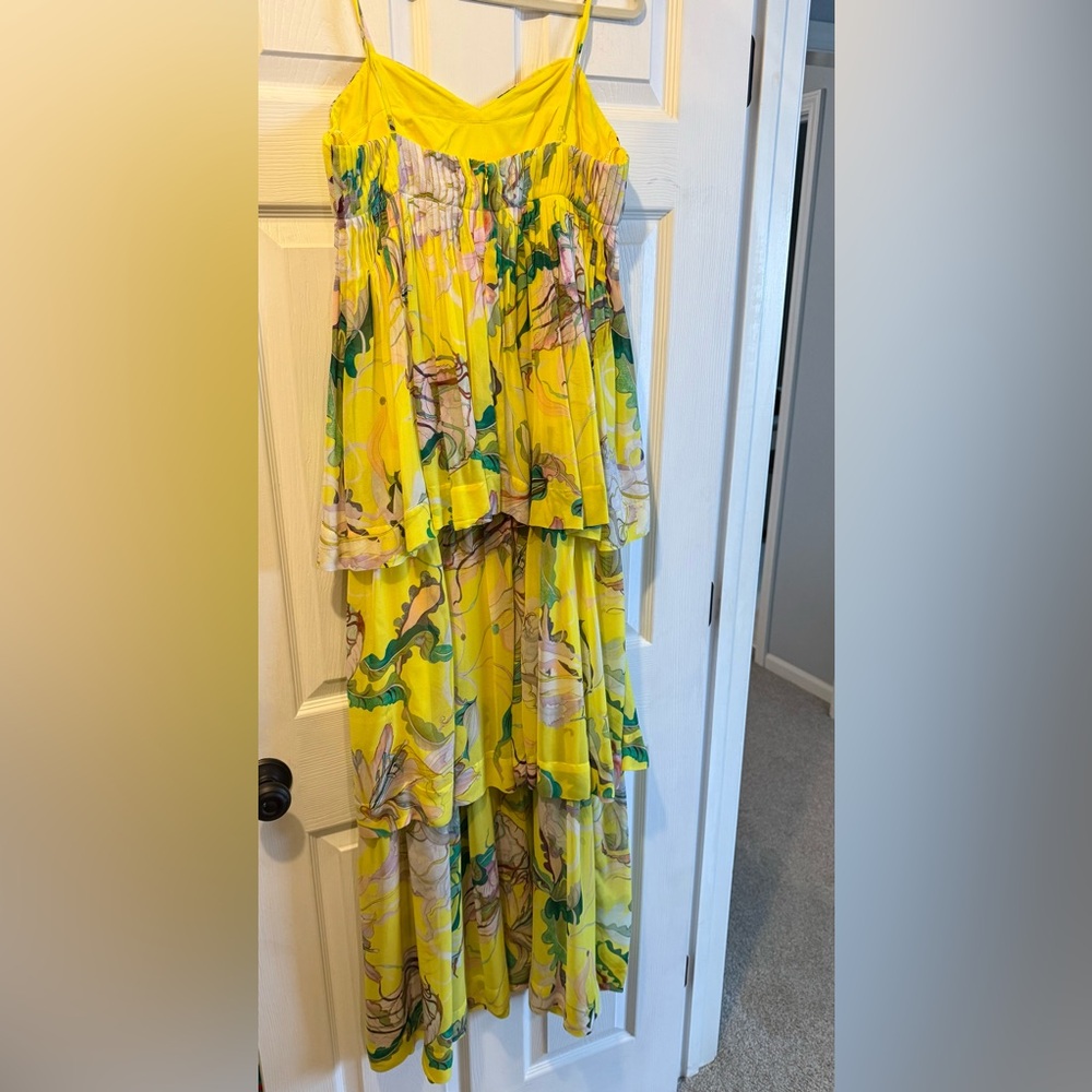 FARM Rio Yellow Floral Tiered Maxi Dress - Picture 7 of 7